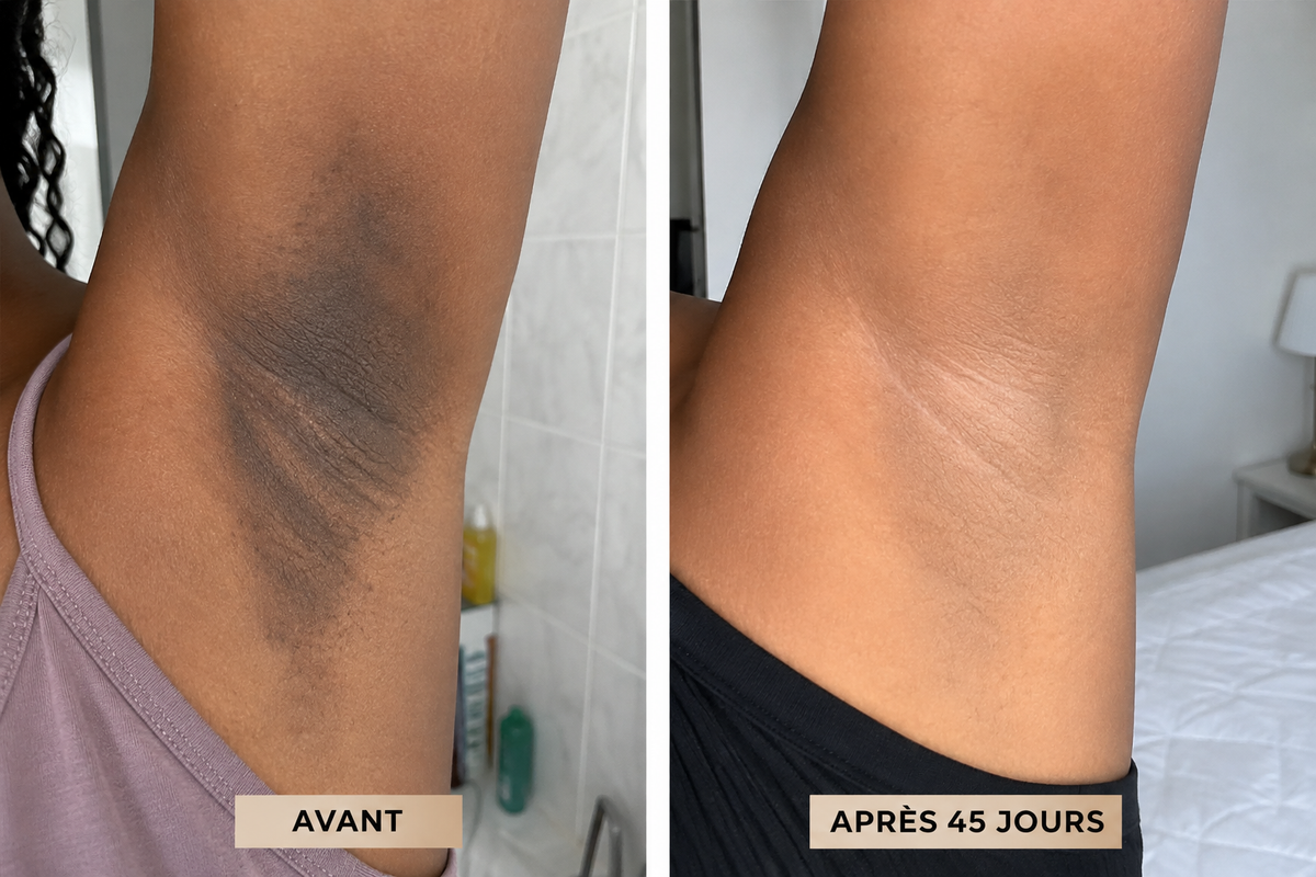 Résultat avant et après Nyali